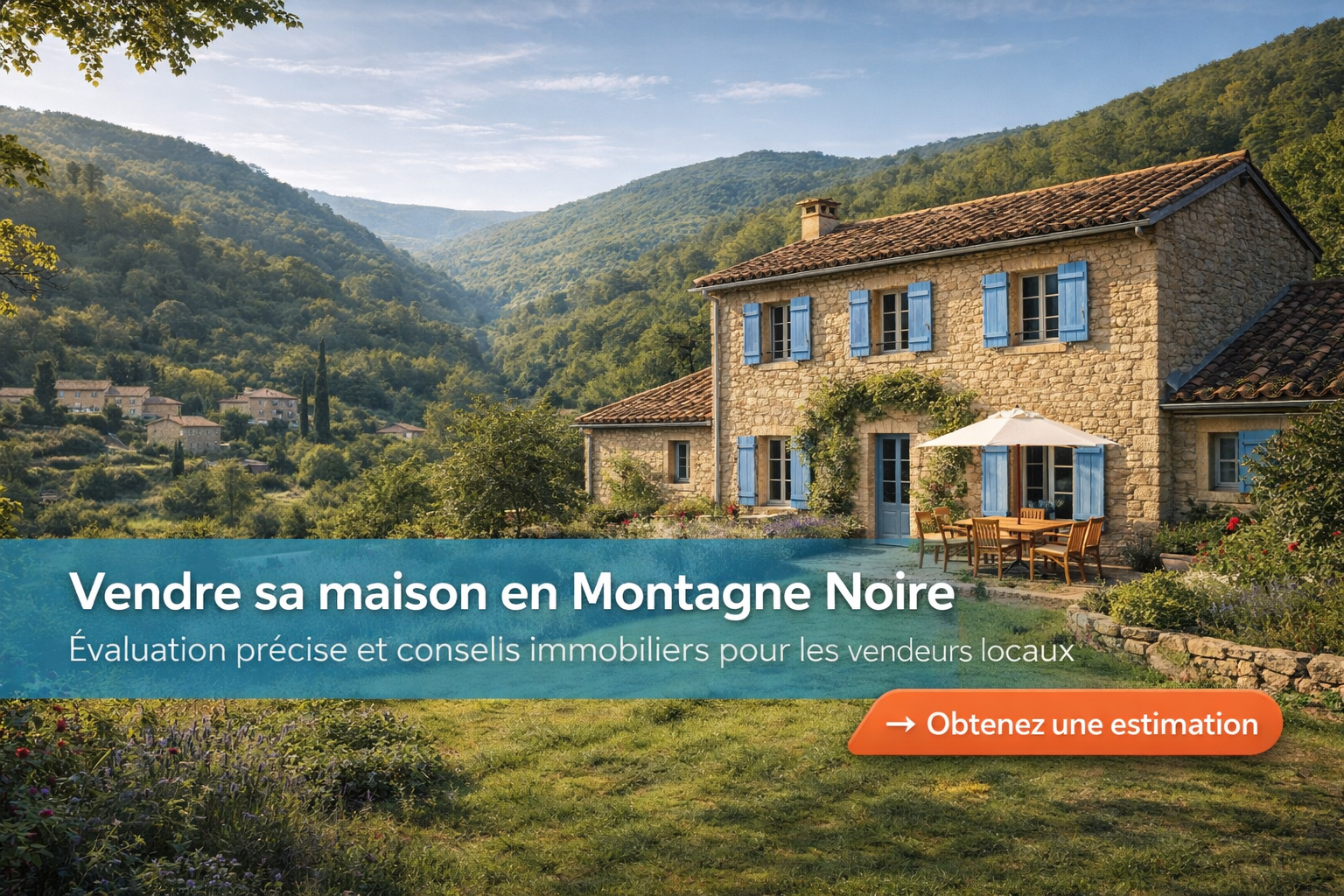 Maison à vendre en Montagne Noire dans l’Aude avec environnement naturel