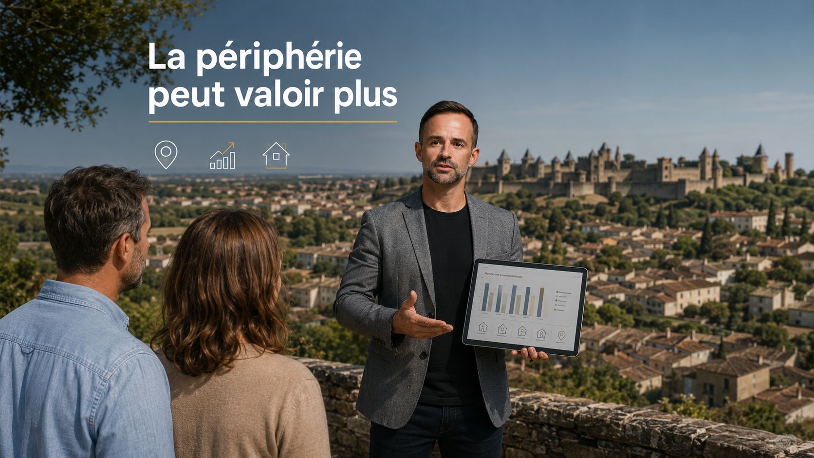 La premi&egrave;re couronne face &agrave; Carcassonne et &agrave; l'Aude